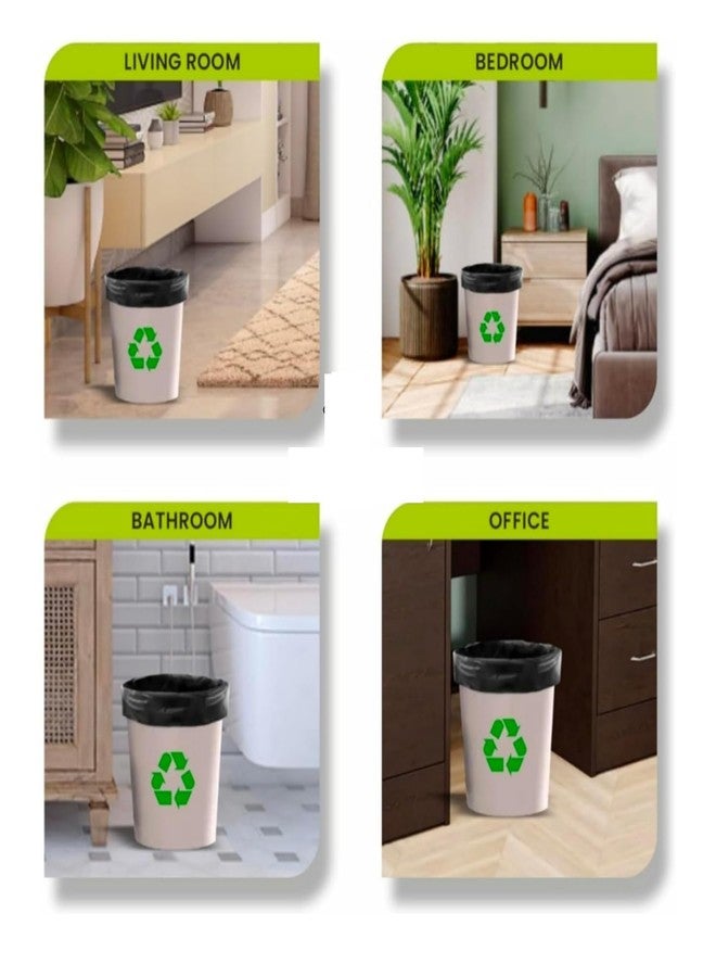 Bindian أكياس قمامة بينديان 19×21 بوصة | أكياس قمامة متوسطة الحجم | 90 كيسًا في 3 لفات | أكياس قمامة مقاومة للتمزق للاستخدام مرة واحدة | بطانات بلاستيكية مانعة للتسرب لصناديق القمامة المنزلية والمكتبية والمطبخية والمستشفيات - Image 2